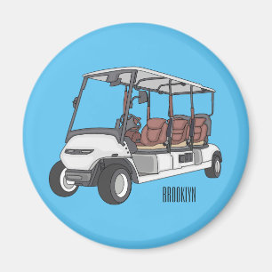 Íman Carrinho de golfe / desenho animado de buggy de go