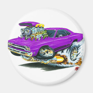 Íman Carro 1968-69 do roxo de Plymouth GTX