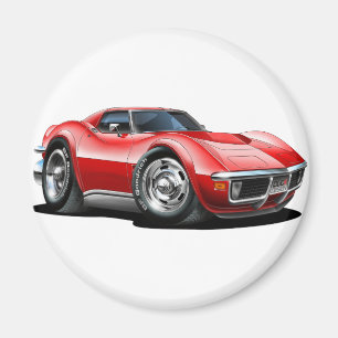 Íman Carro 1968-72 do vermelho de Corveta