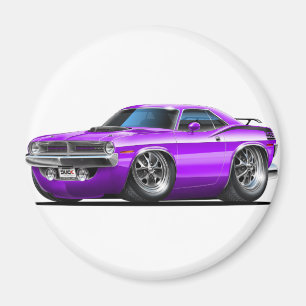 Íman Carro 1970 do roxo de Plymouth Cuda