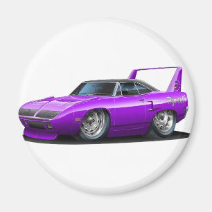 Íman Carro 1970 do roxo de Plymouth Superbird