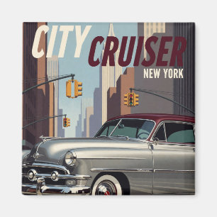 Íman Carro Americano Clássico de Nova York