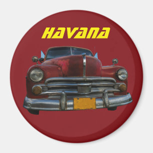 Íman Carro americano clássico em Havana, Cuba