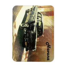 Carro americano em Havana, imã cubana