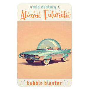 Íman Carro Blaster de Bolha Futurista Atômico