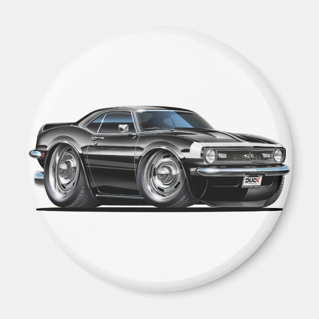 Íman Carro branco-preto Camaro 1968 (Frente)