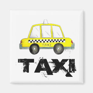 Íman Carro-Cabina Verificado Nova Iorque amarelo Taxi N