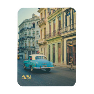 Íman Carro Clássico Antigo Havana Cuba Fotografia de Ru