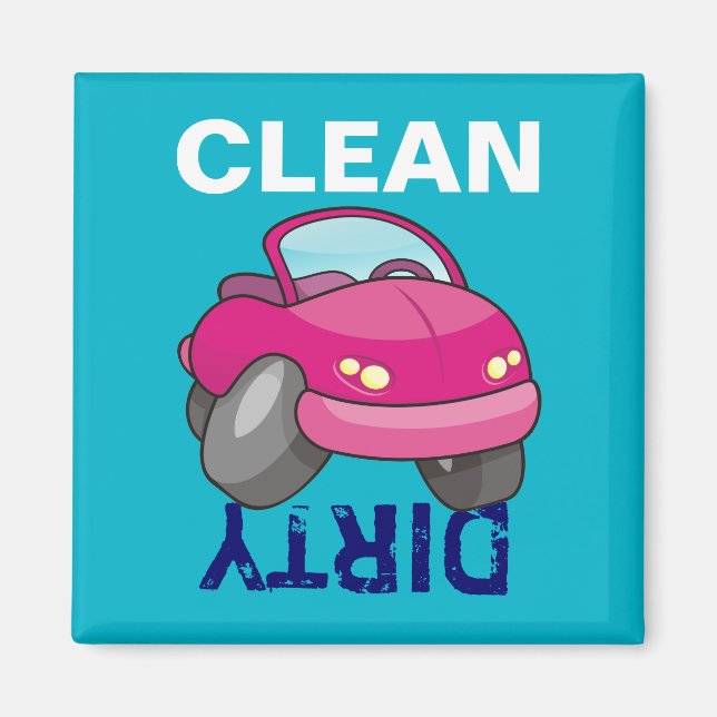 Íman Carro de Cartografia Rosa (Frente)