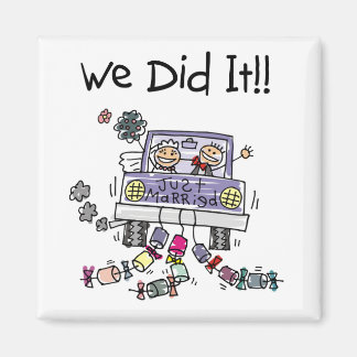 Íman Carro de Casamento de recem casados