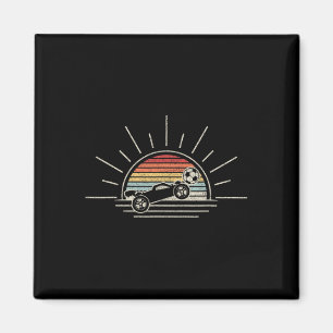 Íman Carro de Futebol de Foguete Retro