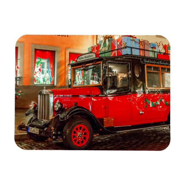 Íman Carro de Natal com presentes (Horizontal)