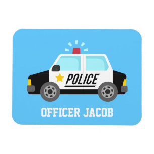 Íman Carro de Polícia Clássico com Sirene Personalizado