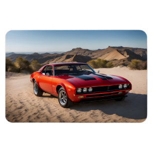 Íman carro desportivo no deserto