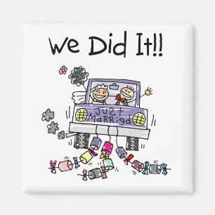 Íman Carro do casamento do recem casados