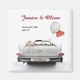 Íman Carro do recem casados Oldtimer