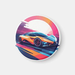 Íman Carro Esportivo Futurista