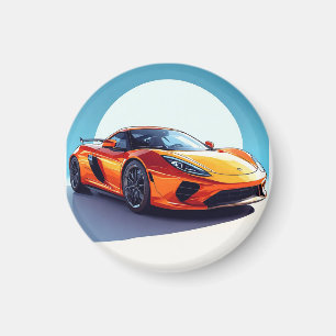 Íman Carro Esportivo Vibrante com Design Moderno