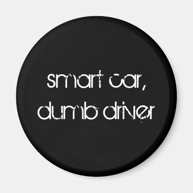Íman carro inteligente, motorista burro (Frente)
