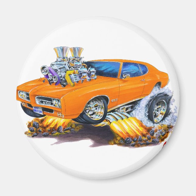 Íman Carro Laranja GTO 1969 (Frente)
