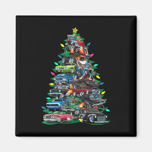 Íman Carro Madness Árvore de Natal! Carros Musculares E