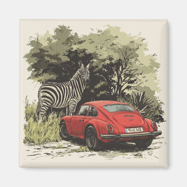 Íman Carro na natureza (Frente)