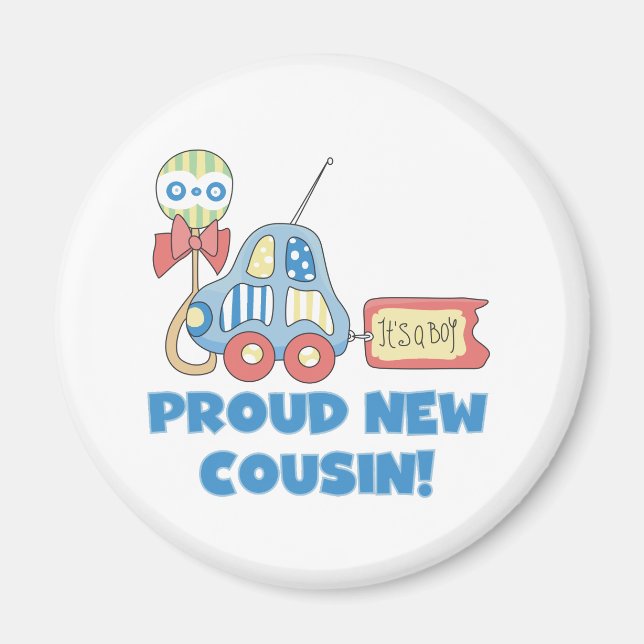 Íman Carro Orgulhoso, primo novo é um menino (Frente)