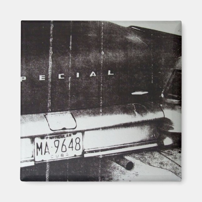 Íman Carro preto e branco (Frente)