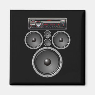 ÍMAN CARRO STEREO AUTO-FALANTES SISTEMA AUDIO HALLOWEUS