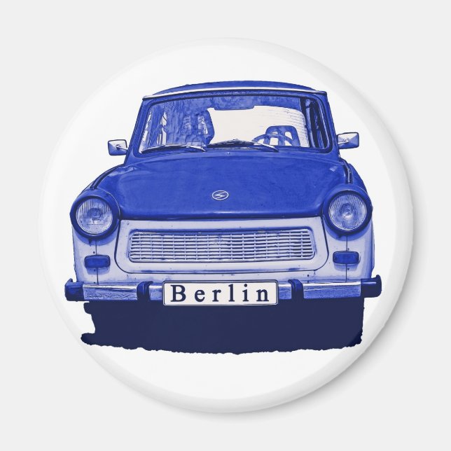 Íman Carro Trabant em Azul, Berlim (Frente)