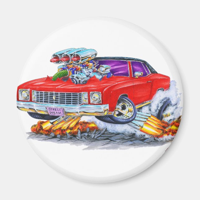 Íman Carro Vermelho Monte Carlo, 1972 (Frente)