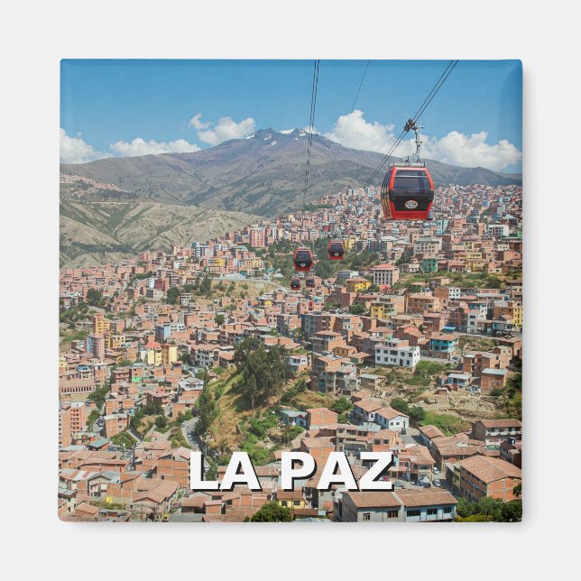 Íman Carros a cabo em La Paz Bolivia Viagem (Frente)