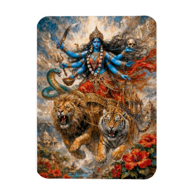 Íman Carruagem Divina Kali (Vertical)