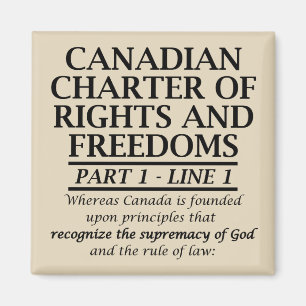Íman Carta Canadense de Liberdade Religiosa Cristã
