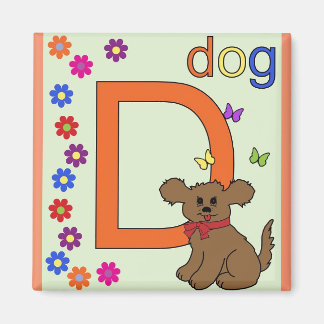Íman "Carta D" para o ímã infantil de cães