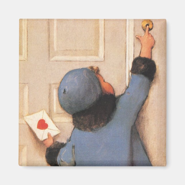Íman Carta de Amor Antiga por Jessie Willcox Smith (Frente)