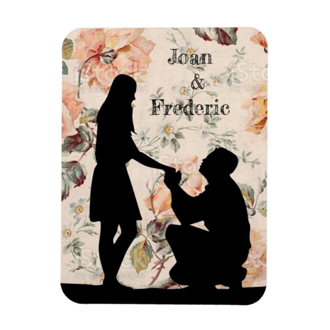 Íman Carta de Casamento (Vertical)