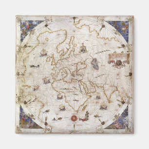 Íman Carta de Portolan do mundo 1519