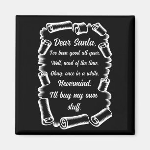 Íman Carta Engraçada aos Papais noeis presentes de Nat