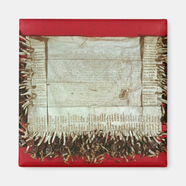 Íman Carta medieval de protesto da Boêmia (Frente)