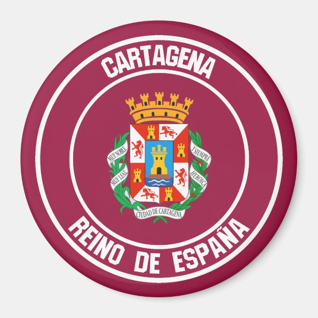 Íman Cartagena Round Emblem (Frente)