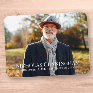 Íman Cartão com fotos Personalizado do Memorial Funera