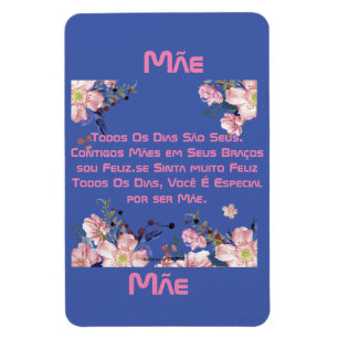 Íman cartão comemorativo das mães