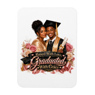 Íman Cartão de Agradecimento Dobrável Graduado Com Graç