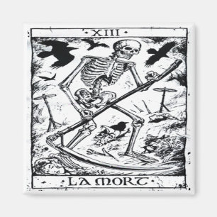Íman Cartão de Mort Tarot do La