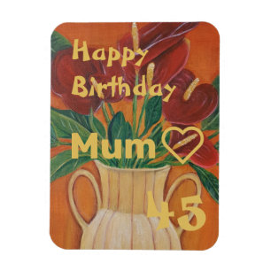Íman Cartão de Nascimento de Mãe Personalizada de Pin