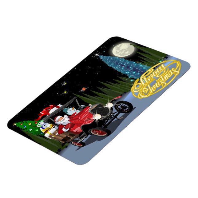 Íman Cartão de Natal de Saudação (Left Side)