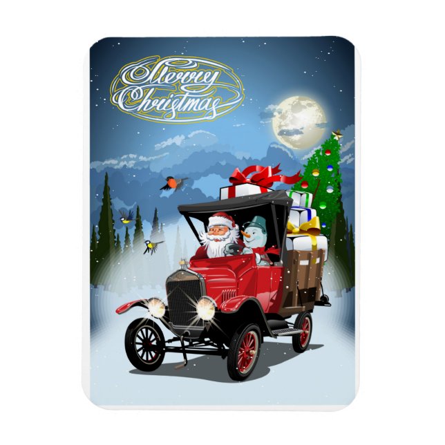 Íman Cartão de Natal de Saudação (Vertical)
