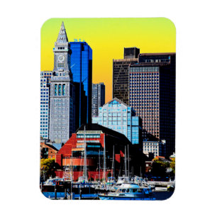 Íman Cartão de Poster da Casa Personalizada de Boston
