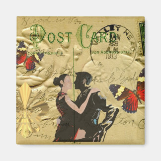 Íman Cartão de posto Vintage Paris Tango